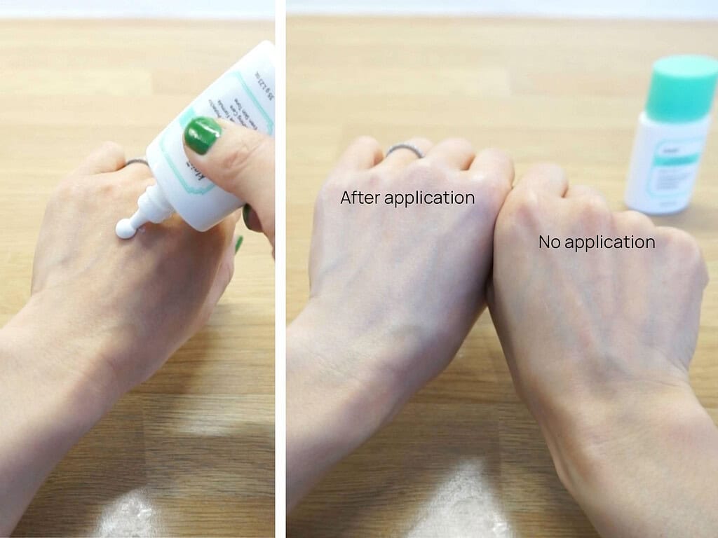 Dear Klairs - All-day Airy Mineral Sunscreen_application_1600x12