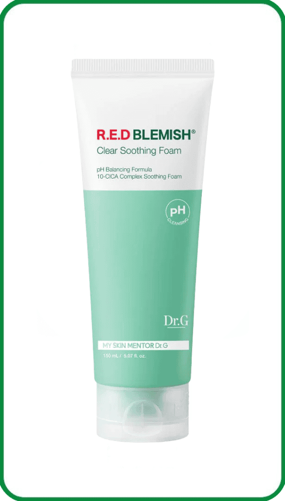 Dr.G-pH-Cleansing-RED-Blemish-Clear-Soothing-Foam