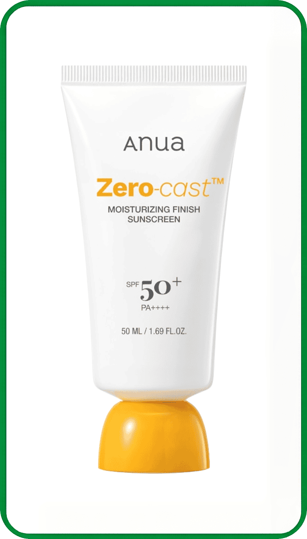 Anua Zero-Cast Moisturizing Finish Sunscreen