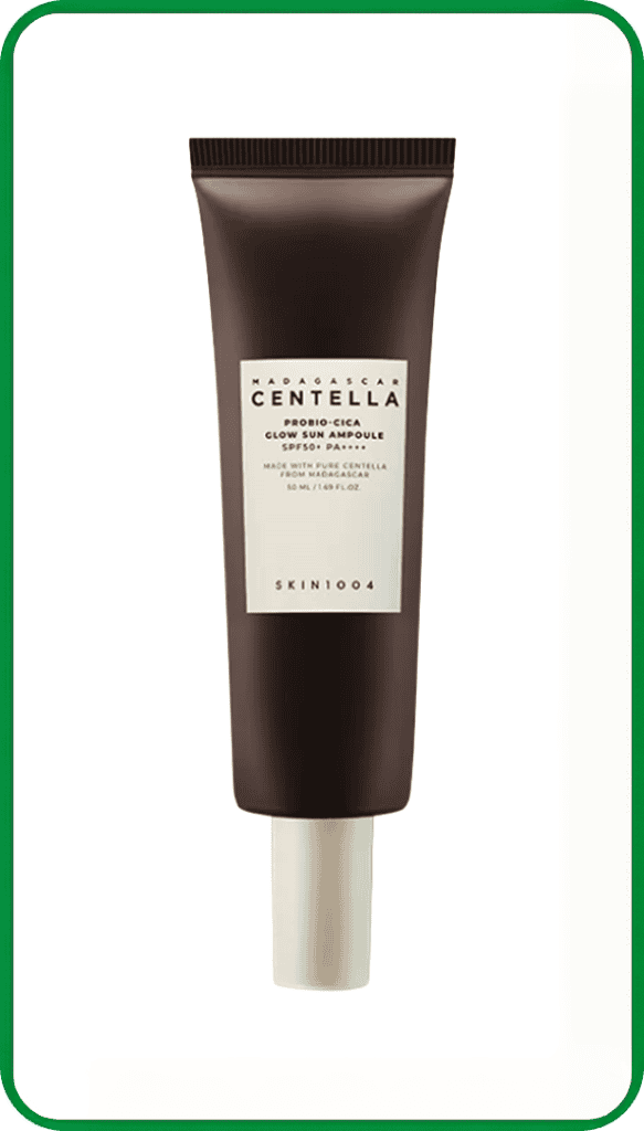 skin1004 madagascar centella probio cica glow sun ampoule